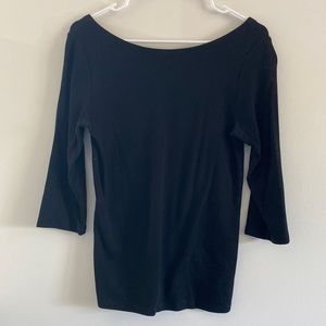 Gap “the modern tee” ballerina tee in black